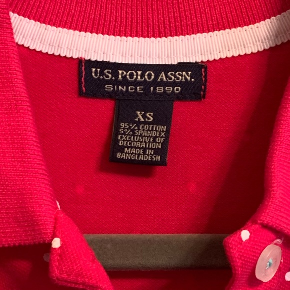 Polka Dot USPA Pink Polo Dress - Picture 3 of 4